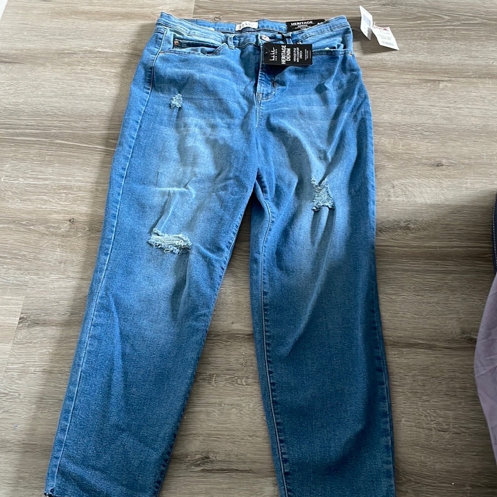 distressed jeans